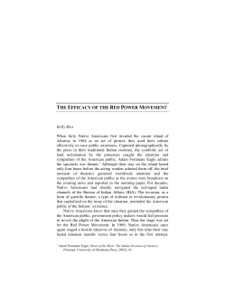 the efficacy of the red power movement