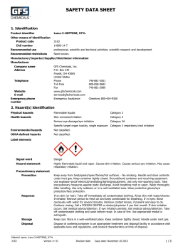 MSDS - GFS Chemicals