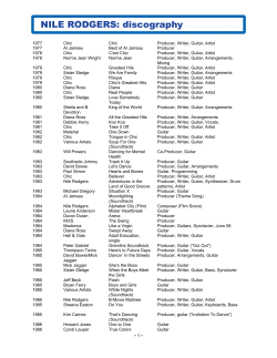 NILE RODGERS: discography