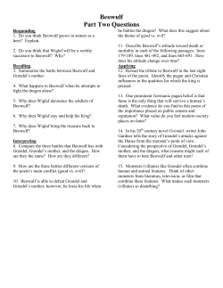 Beowulf Part Two Questions