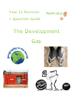 The Development Gap - Corby Technical School