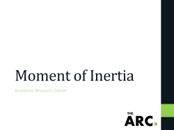 Moment of Inertia