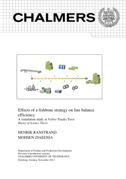 Effects of a fishbone strategy on line balance efficiency