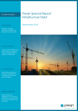 Preqin Special Report: Infrastructure Debt