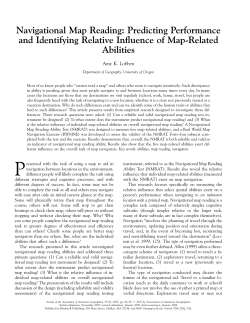 Navigational Map Reading: Predicting
