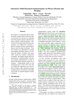 Abstractive Multi-Document Summarization via Phrase Selection