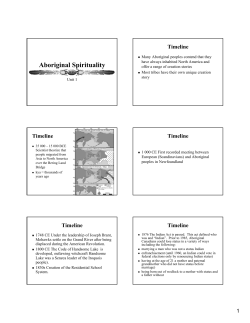 Aboriginal Spirituality
