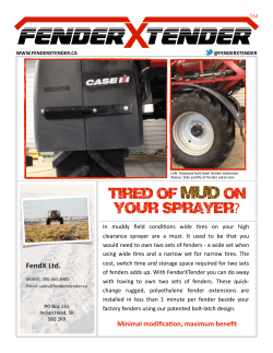 Tired of mud on your Sprayer?