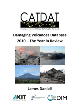 CATDAT Damaging Volcanoes Database: 2010 &ndash; The Year