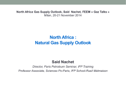 Natural Gas Supply Outlook, by Said Nachet