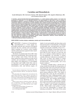 Carnitine and Hemodialysis