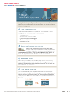 Preview 7 steps toward debt repayment Article