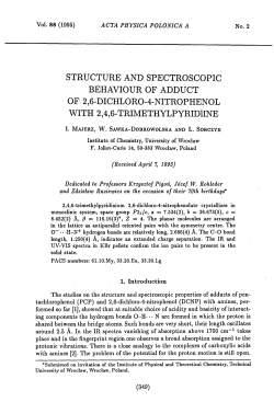 STRUCTURE AND SPECTROSCOPIC BEHAVIOUR OF ADDUCT