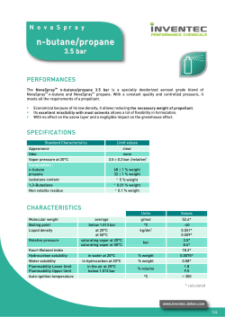 n-butane/propane - Inventec, performance chemicals