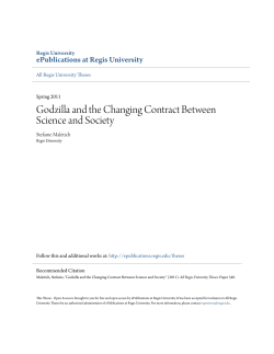 Godzilla and the Changing Contract Between Science and Society