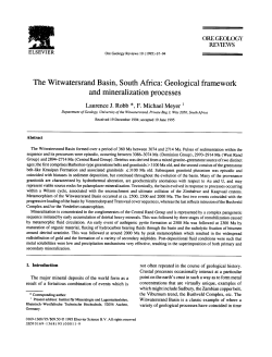 The Witwatersrand Basin, South Africa: Geological framework and