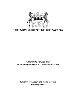 the government of botswana