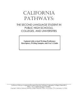 California Pathways - Bakersfield College