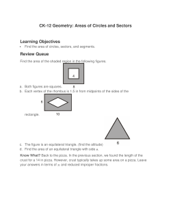 CK-12 Geometry: Areas of Circles and Sectors Learning