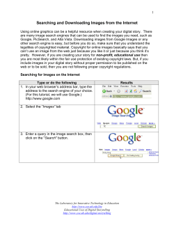 Saving Images from the Internet - Educational Uses of Digital