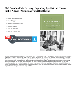 PDF Yip Harburg