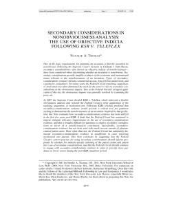 secondary considerations in nonobviousness analysis