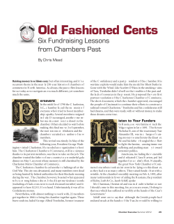 Old Fashioned Cents - Association of Chamber of Commerce