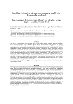 A modeling of the carbon-nitrogen cycle transport