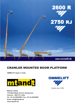 crawler mounted boom platform