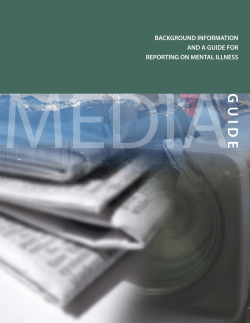 A Guide to Reporting on Mental Illness