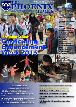 November-December 2015 - Chatsworth International School