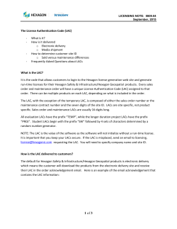 LAC - Hexagon Intergraph License Web Site