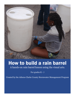 How to build a rain barrel - Athens