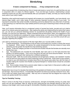 Stretching - Maximize Your Metabolism