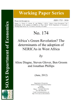 Africa`s Green Revolution - SOAS University of London