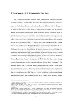 2 The Changing U.S. Hegemony in East Asia