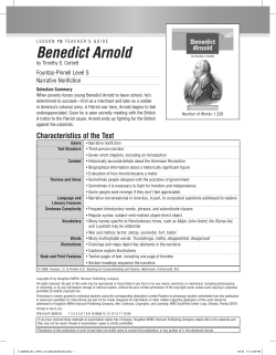 15 Benedict Arnold - Houghton Mifflin Harcourt