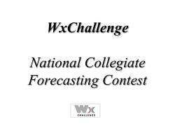 The New Collegiate Weather Forecasting Competition WxChallenge