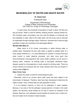 Modern molecular tools and technique for detection of water borne