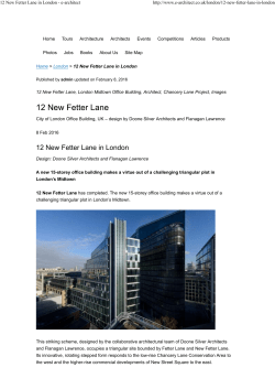 12 New Fetter Lane in London - e-architect