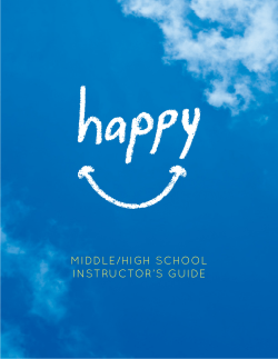 middle/high school instructor`s guide