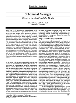 Subliminal Messages