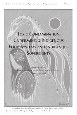 toxic contamination undermining indigenous food