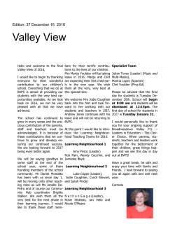 Edition 37 - December 16 2016 - Broadmeadows Valley Primary