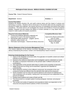 Course/Course Number: Health
