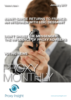 Proxy Monthly January 2017