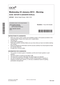 Unit A972/22 - British depth study 1939-1975