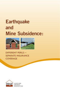 Earthquake and Mine Subsidence