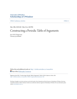 Constructing a Periodic Table of Arguments