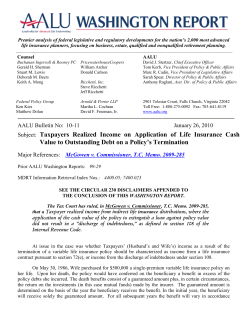 Taxpayers Realized Income on Application of